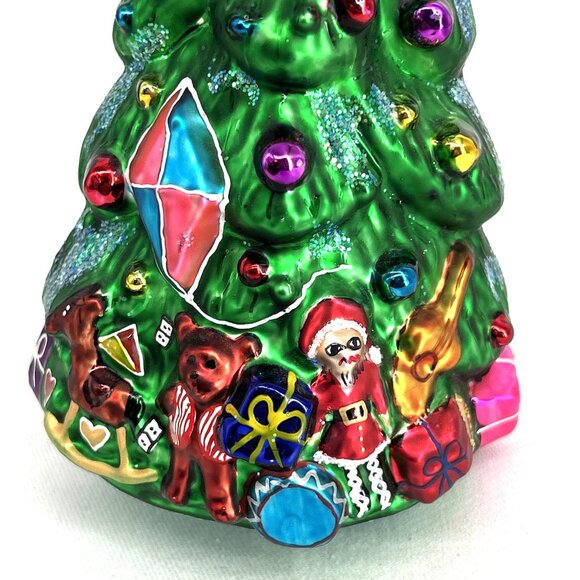 Radko Christmas Ornament Spruced up Spruce Decorated Tree 7" Tall Hand Painted - Picture 2 of 10